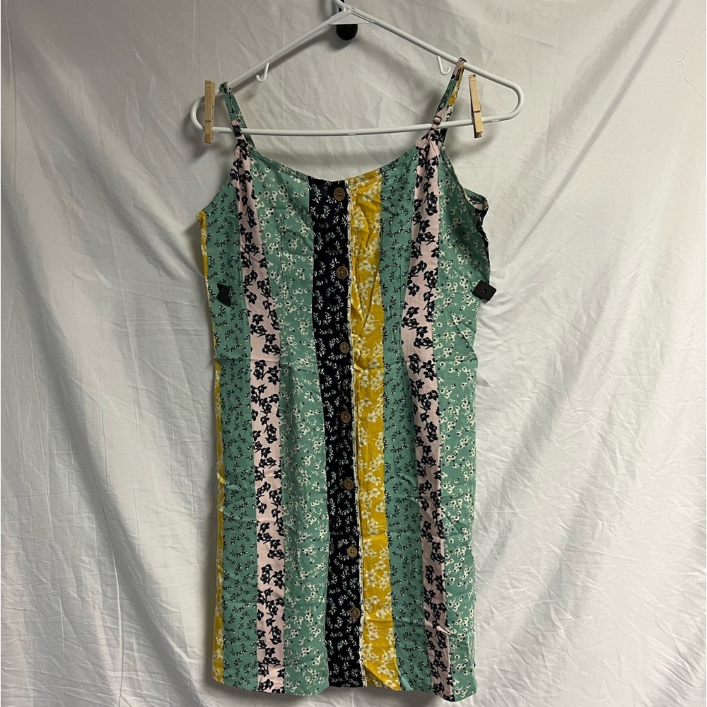 Roxy Button Down Dress Size Medium - image 1